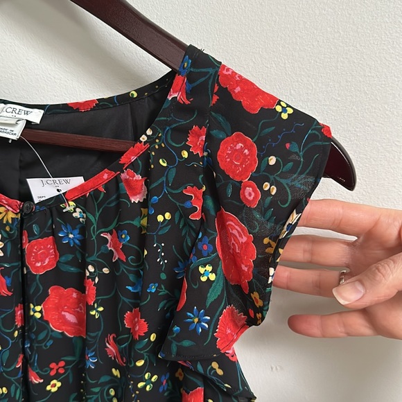 JCrew ruffle flowers dress, NWT - Picture 8 of 11
